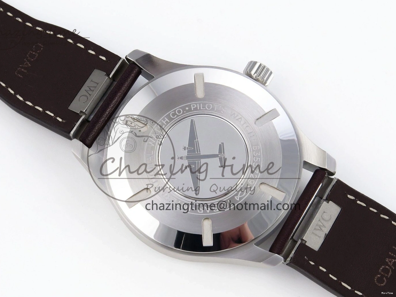 MIROTIME 0127 Pilot Mark XX IW328205 ZF 1:1 Best Edition Green Dial on Brown Leather Strap A UrbanStyle 7029